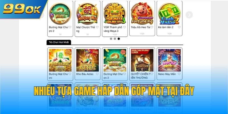 Sảnh game hội tụ hàng loạt ưu điểm giá trị 